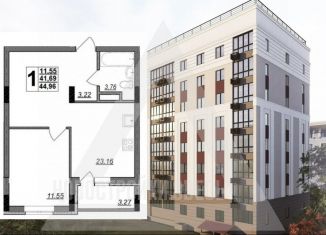 Продается 1-ком. квартира, 45 м2, Владимир, улица Мира, 90А