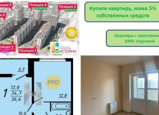 Продажа 1-комнатной квартиры, 36.6 м2, Воронеж, Коминтерновский район