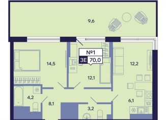 Продам 3-комнатную квартиру, 70 м2, Саха (Якутия), Новопортовская улица, 1А/1