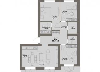 Продаю 3-ком. квартиру, 95.4 м2, Челябинская область