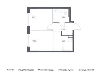 Продаю однокомнатную квартиру, 34.6 м2, Ленинский городской округ, жилой комплекс Новое Видное, 17