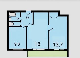 Продаю 2-ком. квартиру, 46.9 м2, Москва, Косинская улица, 16к2, ВАО