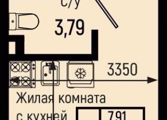 Продаю квартиру студию, 17.4 м2, село Небуг