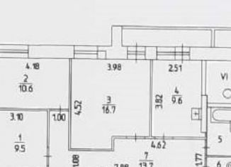 Сдаю трехкомнатную квартиру, 65.5 м2, Пермь, Хабаровская улица, 62