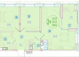 Продаю 2-комнатную квартиру, 69.8 м2, Астрахань, улица Кирова, 68, ЖК Центральный