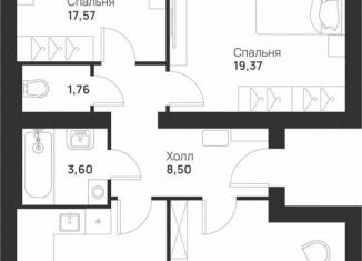 Продажа 3-ком. квартиры, 91.5 м2, Тула, улица Героев России, 8
