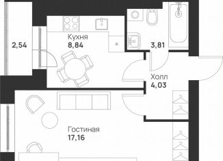 Продаю однокомнатную квартиру, 36.4 м2, Тула, улица Героя России Зиничева, 8
