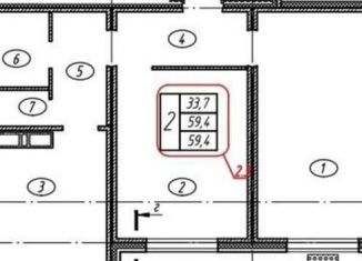 Продажа 2-ком. квартиры, 59.4 м2, Воронеж, улица Загоровского, 5/1