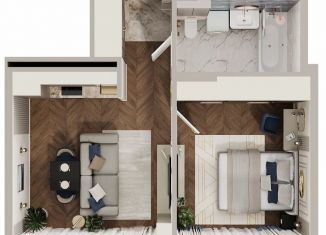 Продаю 1-ком. квартиру, 41.3 м2, Республика Башкортостан, улица Аксакова, 14