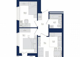 Продажа 3-ком. квартиры, 45.4 м2, Республика Башкортостан