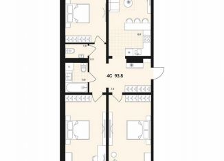 Продажа квартиры студии, 93.8 м2, Обь