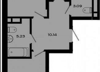 Продам двухкомнатную квартиру, 69.5 м2, Татарстан, улица Татарстан, 1