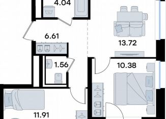 Продается 2-комнатная квартира, 50.3 м2, Татарстан