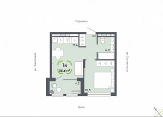 Продаю однокомнатную квартиру, 35.6 м2, Тюмень, Центральный округ