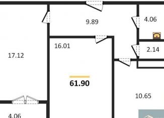 Продажа 2-ком. квартиры, 61.9 м2, Воронеж, улица Артамонова, 34Ж, ЖК Волна-1