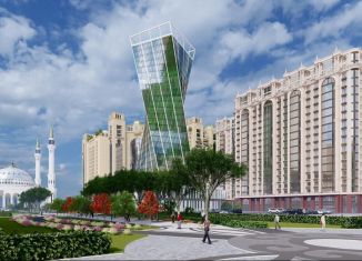 Продается 1-комнатная квартира, 49.3 м2, Грозный, улица Нурсултана Абишевича Назарбаева, 7, Путинский район