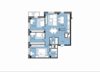 Продам 4-ком. квартиру, 107.3 м2, Челябинск, ЖК Манхэттен