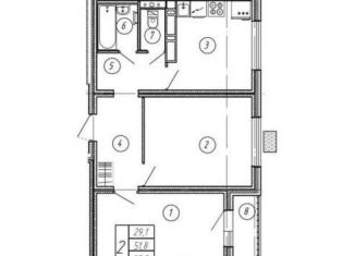 Продажа 2-ком. квартиры, 53.9 м2, Воронеж, улица Загоровского, 5/1