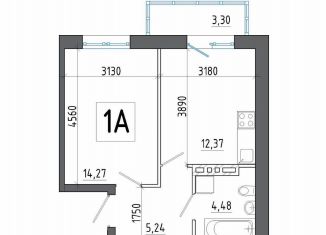 1-комнатная квартира на продажу, 39.7 м2, Шелехов
