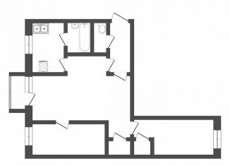 3-комнатная квартира на продажу, 55.6 м2, Тюмень, Холодильная улица, 132