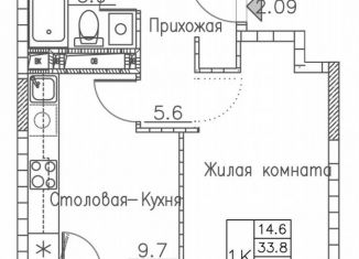 Продаю 1-комнатную квартиру, 37.5 м2, Владивосток