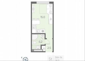 Продается квартира студия, 21.7 м2, Санкт-Петербург
