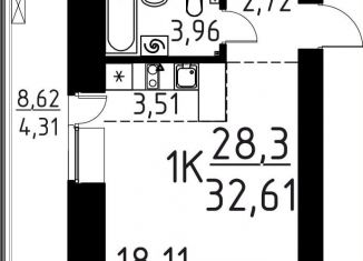 Продажа 1-ком. квартиры, 32.6 м2, Томск, улица Вершинина, 58к2