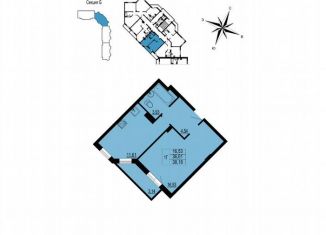 Продам 1-комнатную квартиру, 38.5 м2, Владимир, улица Родионовка, 6А