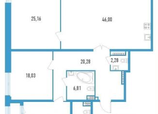 Продам 3-ком. квартиру, 141.1 м2, Санкт-Петербург, улица Типанова, 22, улица Типанова