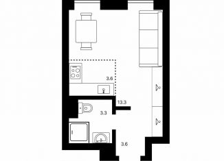 Продажа квартиры студии, 23.8 м2, Москва, ЖК Обручева 30, к1, метро Калужская