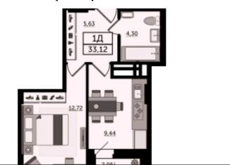 Продажа 1-ком. квартиры, 33 м2, Ростов-на-Дону, Ворошиловский район