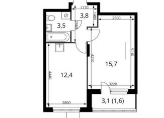 1-ком. квартира на продажу, 37 м2, деревня Сапроново, ЖК 1-й Донской, 2