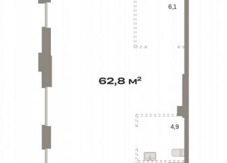 Продажа помещения свободного назначения, 62.8 м2, Москва, жилой комплекс Квартал Герцена, к2, район Бирюлёво Восточное