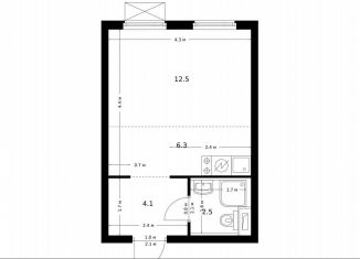 Продаю квартиру студию, 25.4 м2, Котельники