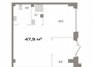 Помещение свободного назначения на продажу, 47.9 м2, Москва, жилой комплекс Квартал Герцена, к1, район Бирюлёво Восточное