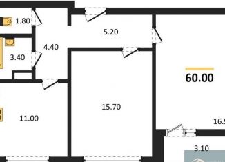 Продаю 2-ком. квартиру, 60 м2, Воронеж