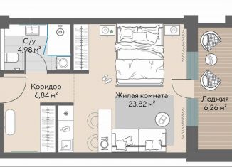 Продажа квартиры студии, 38.8 м2, поселок городского типа Шерегеш, Советская улица