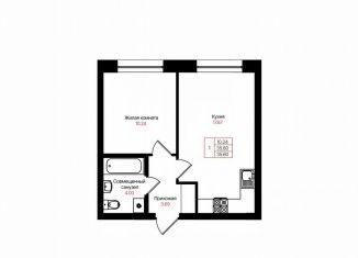 Продаю 1-ком. квартиру, 35.6 м2, Казань