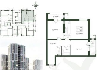Продаю 3-ком. квартиру, 65.5 м2, Благовещенск, ЖК Чайка, улица Чайковского, 100/3