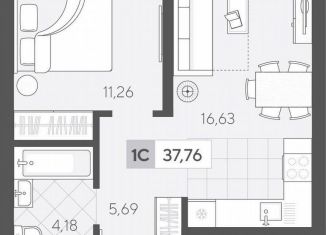 Продажа 1-ком. квартиры, 37.8 м2, Тюмень, улица Сергея Корепанова, 34