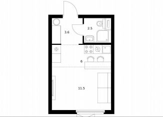 Продажа квартиры студии, 23.6 м2, Мытищи