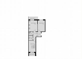 Продажа двухкомнатной квартиры, 60.5 м2, посёлок Берёзовый, улица имени А.Н. Лодыгина, 6к6