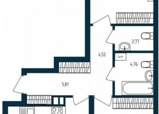 2-ком. квартира на продажу, 67 м2, Тюмень