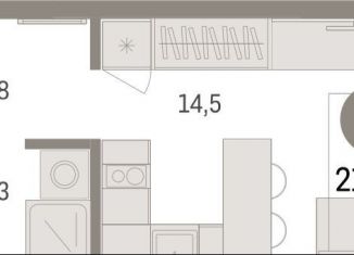 Продаю квартиру студию, 21.6 м2, Тюмень