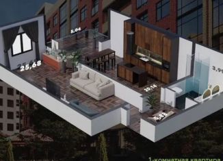 Продажа 1-комнатной квартиры, 50 м2, Махачкала, Благородная улица, 75