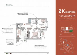 2-ком. квартира на продажу, 70.7 м2, Судак