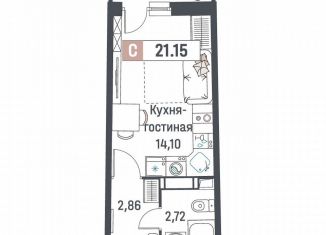 Продам квартиру студию, 21.2 м2, Мурино, ЖК Авиатор
