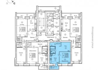 Продам 1-ком. квартиру, 49.7 м2, Воронеж, переулок Здоровья, 90Г/1к1