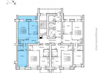 Продам двухкомнатную квартиру, 71.8 м2, Воронеж, переулок Здоровья, 90Г/1к1