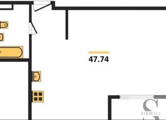 Продажа 1-комнатной квартиры, 47.7 м2, Новосибирск, Центральный район, улица Некрасова, 39